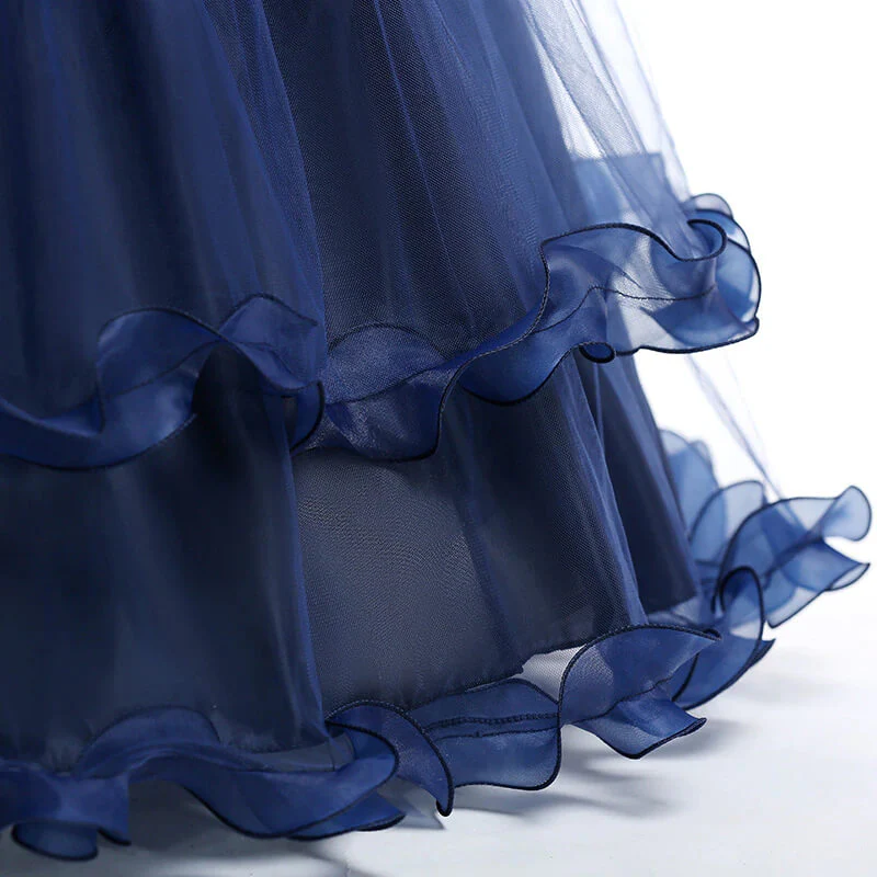 Robe de Princesse Bleu Nuit – Image 4