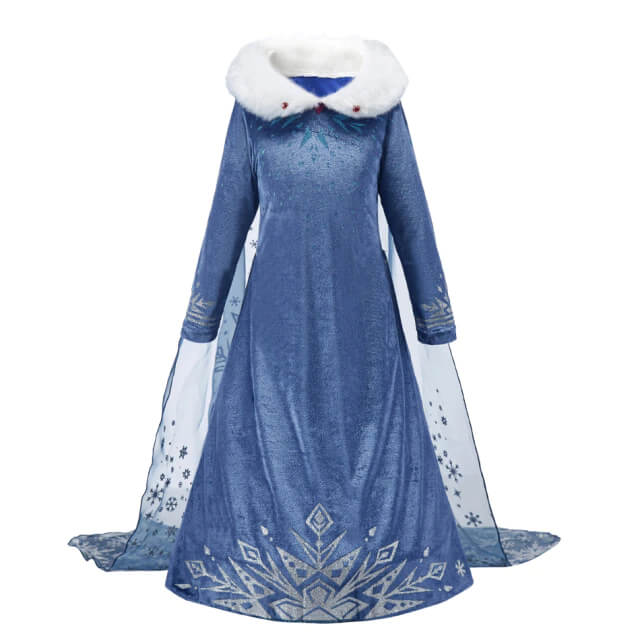 Robe Princesse Fille Reine des Neiges – Image 3