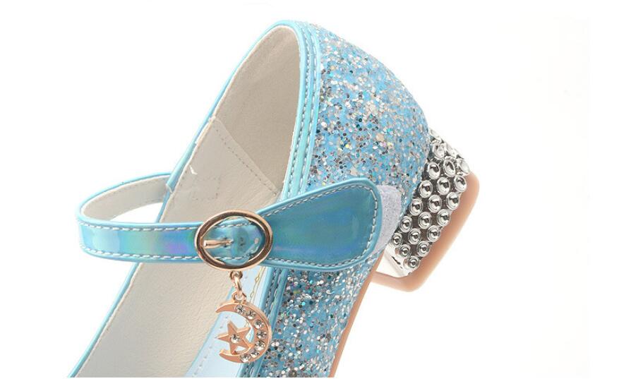 Chaussures Fille Paillettes Bleues – Image 6