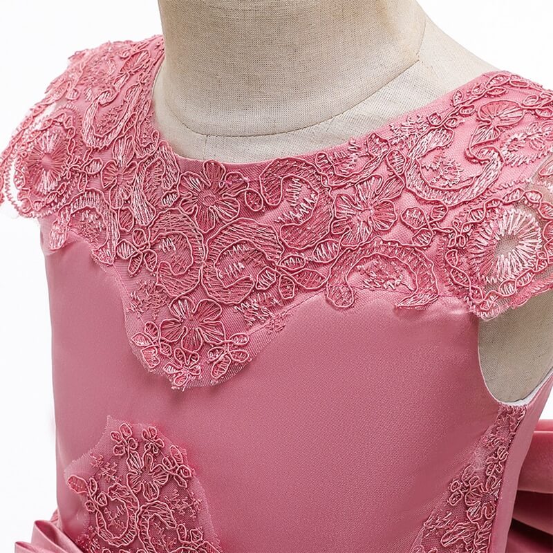 Robe de Princesse avec Traine pour Petite Fille – Image 7