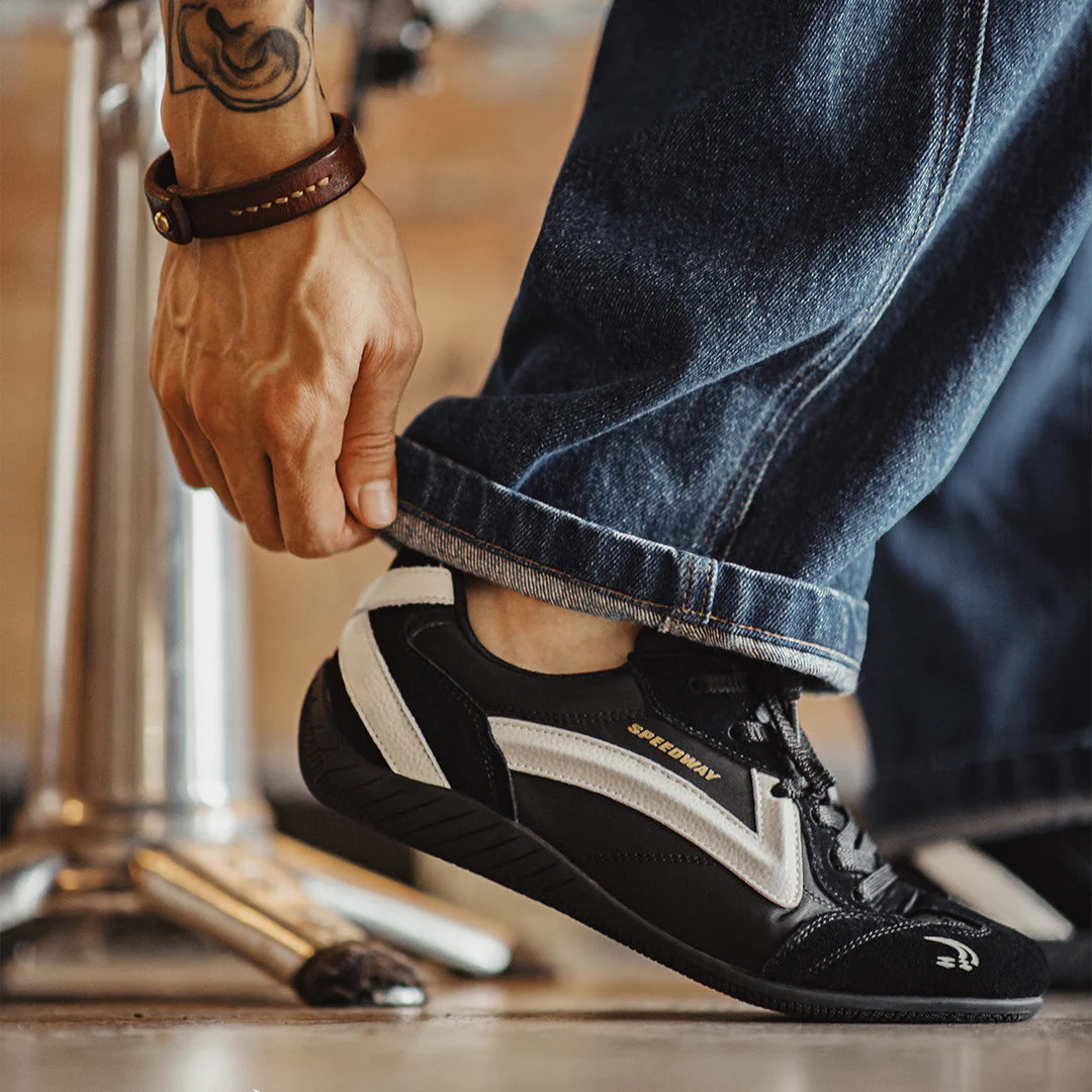 Men's Fashion Racing Inspired Low Top Sneakers – Image 2