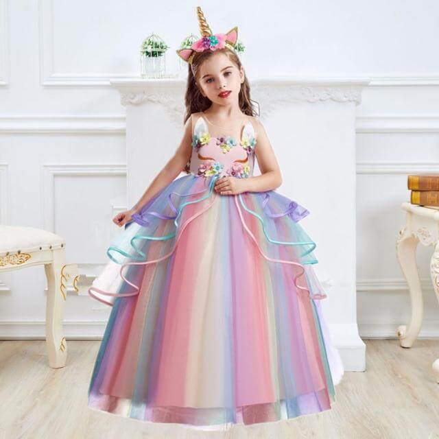 Robe Princesse Licorne Fille – Image 2