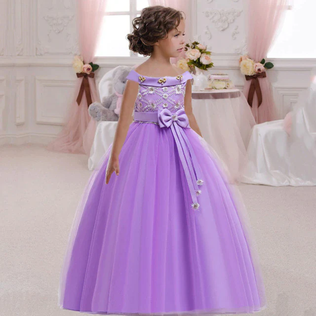 Robe Fille d'Honneur Violette – Image 2