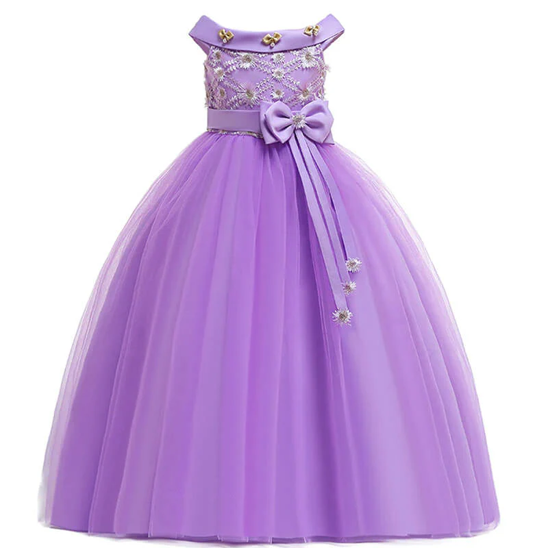 Robe Fille d'Honneur Violette – Image 3